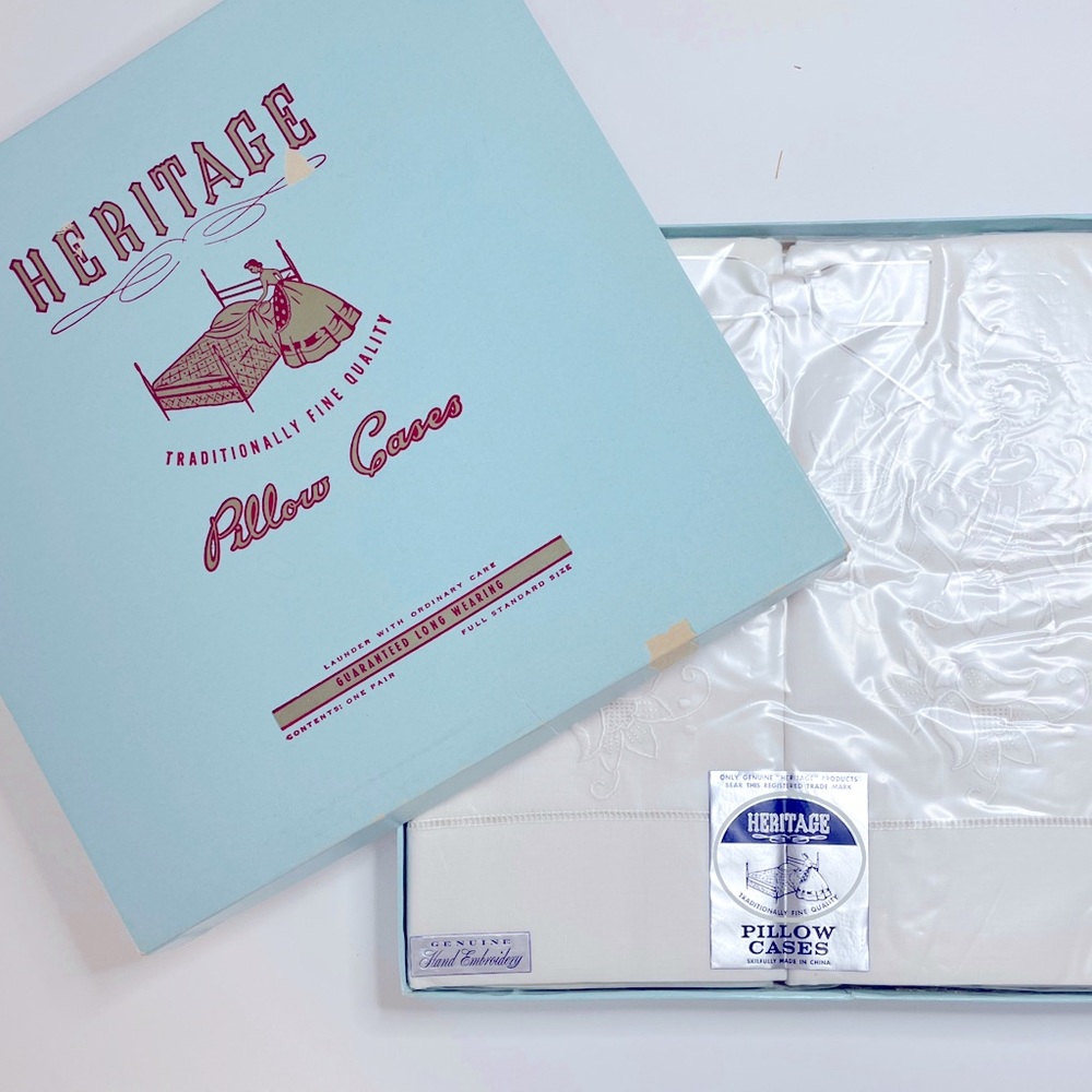 Vintage pillow cases